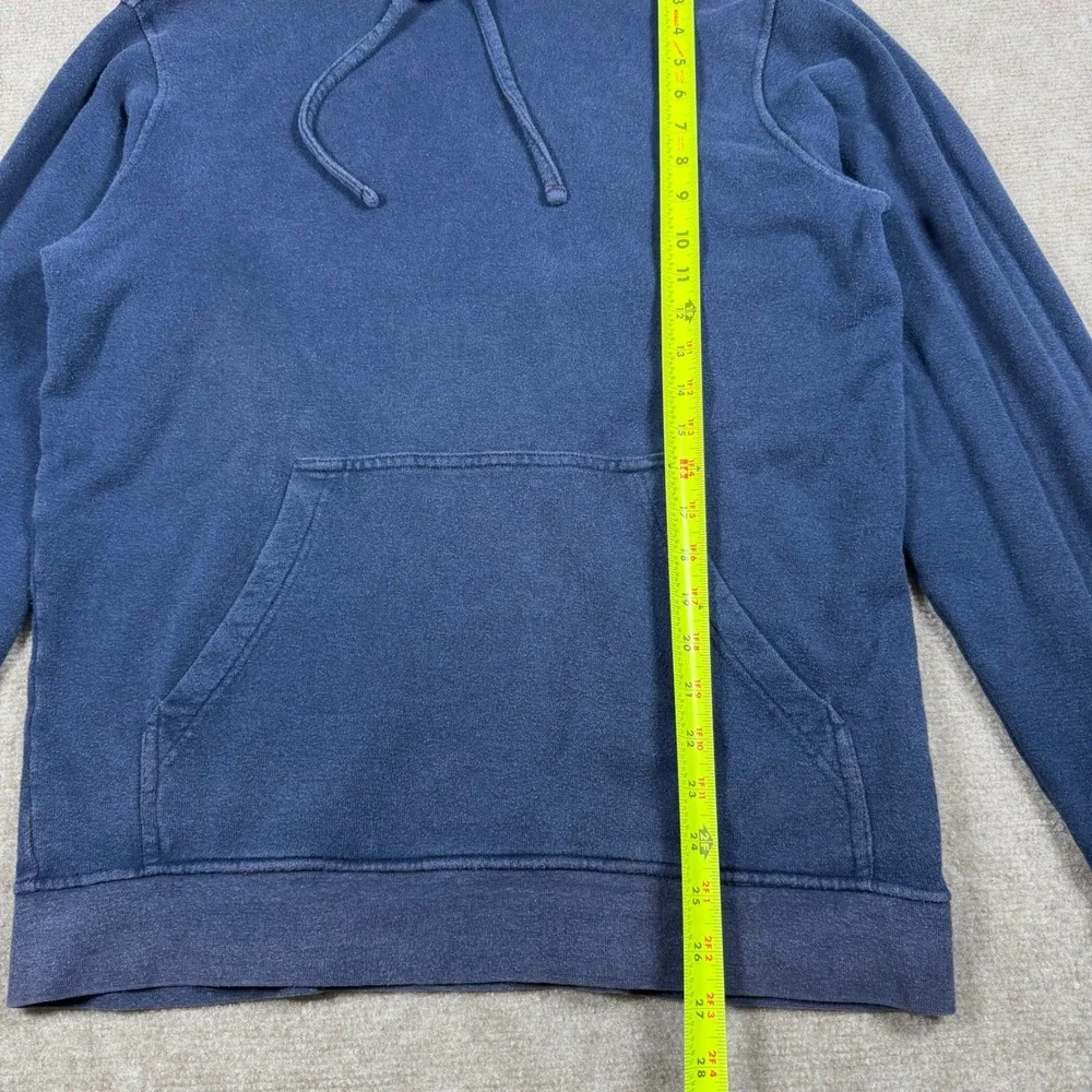 Patagonia Hoodie Mens Medium Blue Trail Harbor Hoody Pullover Fleece Hemp Blend